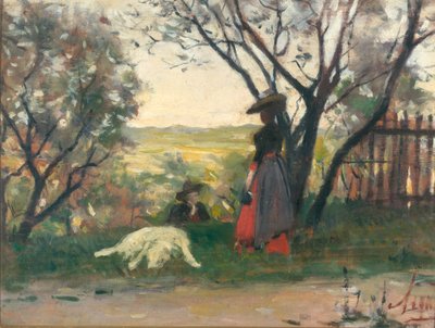 The Mistress of the Garden by Silvestro Lega
